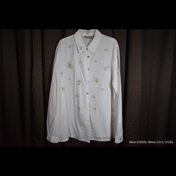 💥CLOSET CLOSE OUT💥 Napa Valley White Lg Sleeve - Picture 4 of 7